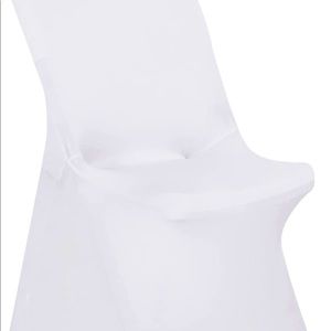 wrinkle free, untouched, brand new, silky chair covers.